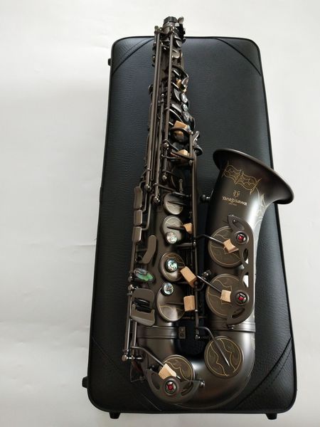 

a-992 alto saxophone musical sound matt black instruments e flat
