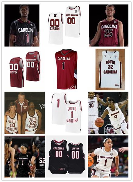 

ncaa custom usc basketball jersey 25 tom owens 44 gary gregor 14 jack thompson 31 john hudson 11 jo jo english 0 sindarius thornwell 3 bj mc, Black