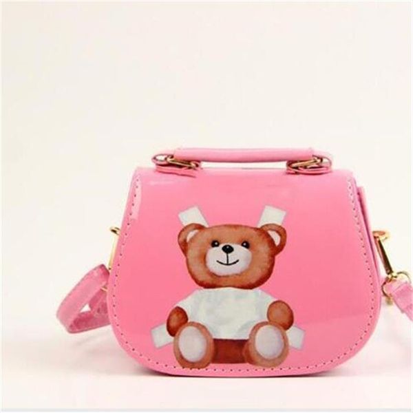 

4 colors kids handbags fashion print designer baby purse teenager girls mini messenger bags children pu shoulder bags258z, Black
