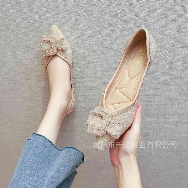 

dress shoes grape mom pointed single shoes women's summer shallow mouth flat bottom scoop soft large mesh red ji81, Black