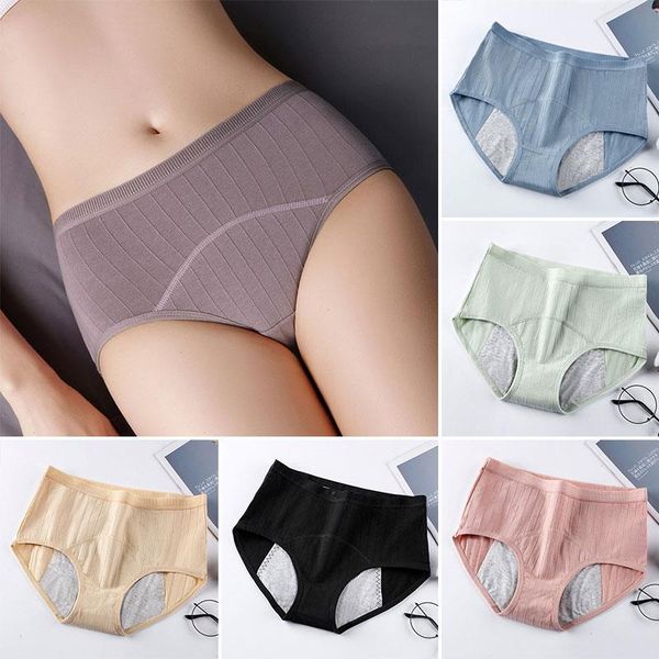 

menstrual panties for menstruation cotton physiological pants high waist period briefs underwear leakproof incontinence lingerie, Black;pink