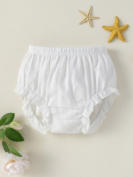 

baby ruffle hem shorts she, Black