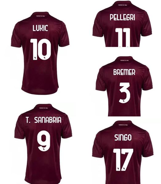 

2022 torino fc thai quality soccer jerseys yakuda custom belotti 9 i.falque 10 baselli 8 zaza 11, Black;yellow