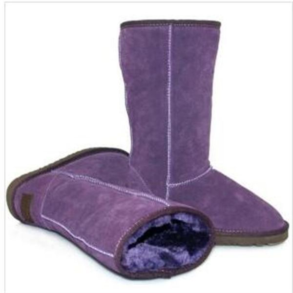 

2020 brand new fashion women big girls snow boots winter boots warm shoes original skin fur boots us 4--132751, Black