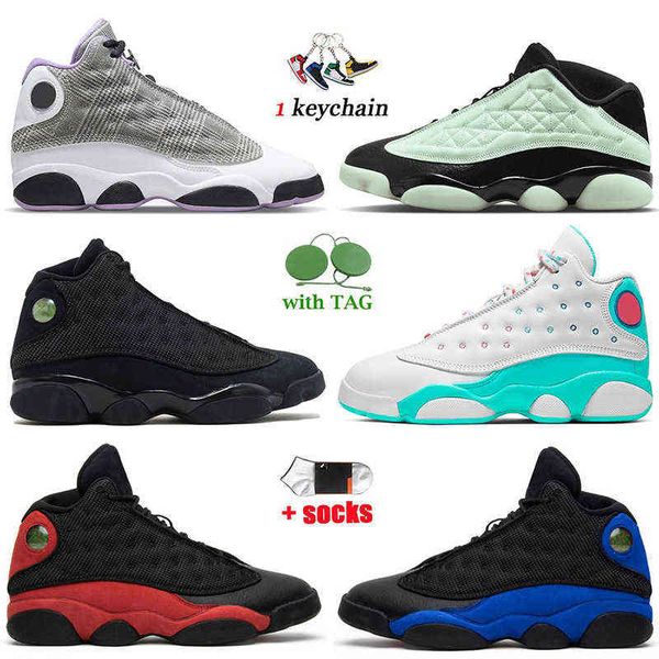 

wholesale 2022 mens 13s shoes black cat women basketball 13 singles day houndstooth reverse bred starfish flint jumpman