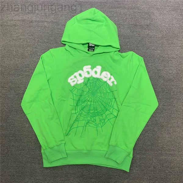 Yeni tasarımcı hip hop stili sp5der 555 örümcek peluş ceket kapüşonlu kapüşonlu kazak sweatshirt erkek ve kadın moda sokak kıyafeti büyük boy