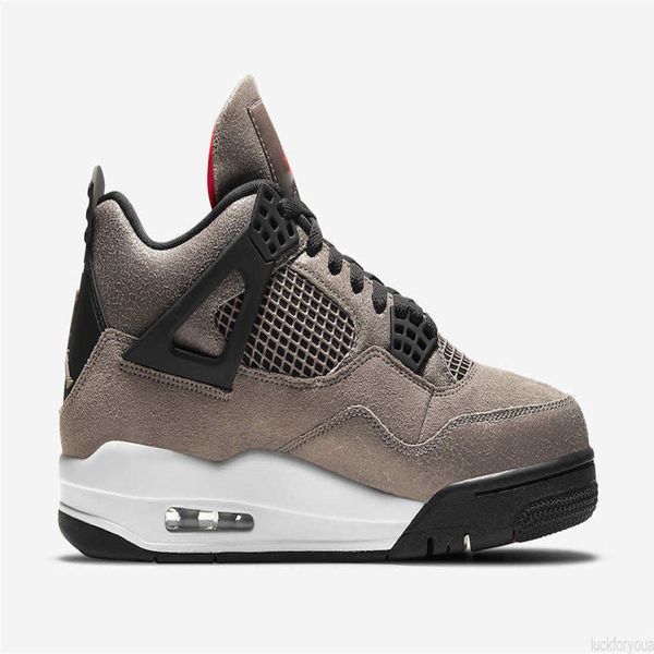

new authentic 4 taupe haze ts travis scotts olive houston oilers 4s cactus jack purple suede men outdoor shoes sports sneakers wit251z, Black