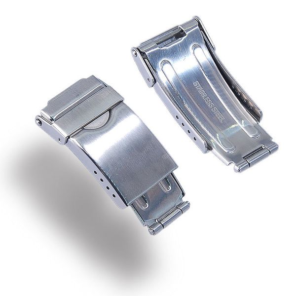

stainless steel buckle safety clasp metal band 18 9mm 20 10mm strap bracelet 220617