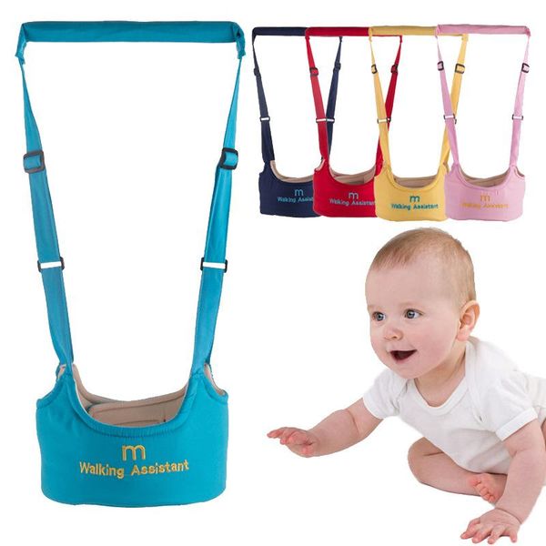 5 cores assistente de baby walker baby arnês de jarronha para crianças aprendendo andando para o cinto de bebê assistente de segurança infantil