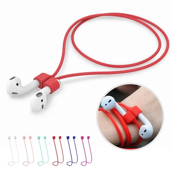 Acessórios de fone de ouvido alça de fone de ouvido magnético para airpods pro 1 2 3 silicone macio anti-perdido corda cabo ímã corda corda dhl fedex ups ems ship livre