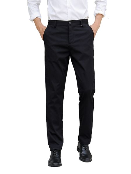 

men slant pocket tailored pants t5os#, Black