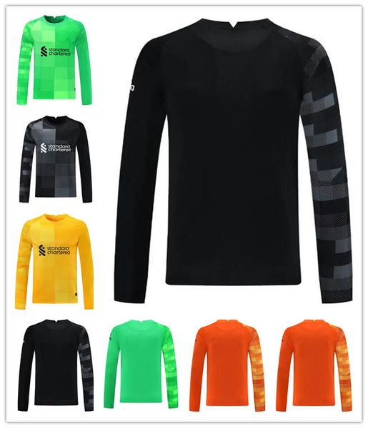 

goalkeeper 21 22 m.salah soccer jersey alexander arnold mane virgil diogo j phillips konate a.becker milner football shirt 2021 2022 men kid, Black;yellow