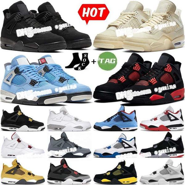 

2022 jumpman men woman 4 4s basketball shoes red thunder sail black cat white oreo infrared military metallic purple cool grey motorsports