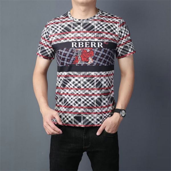 

summer fashion brand joker round neck short sleeve couple t-shirt casual jacket for men and women sh32, White;black
