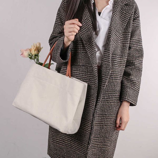 

hbp canvas women's bag 2021 portable shoulder bags large capacity shopping tote bag