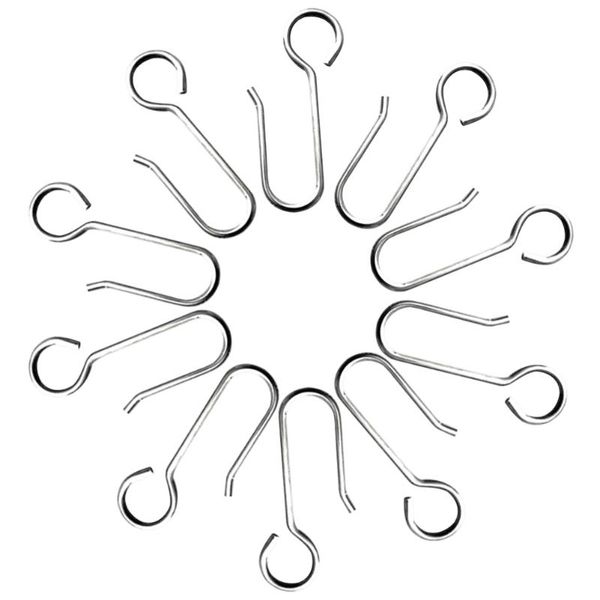 Ganci Rails 100pcs Abbigliamento per la casa Appendiabiti in acciaio Pan Organizzatore multiuso Piante Gioielli Cucina Gancio a forma di S Armadio Appeso PotHo