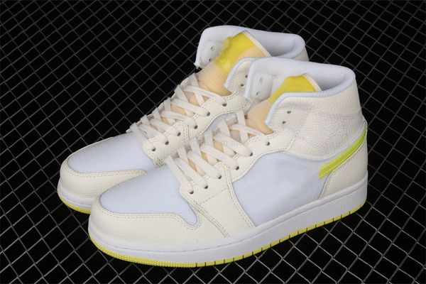 

1 mid se voltage yellow db2822-107 basketball shoes womens mens size us 4-10 36-44