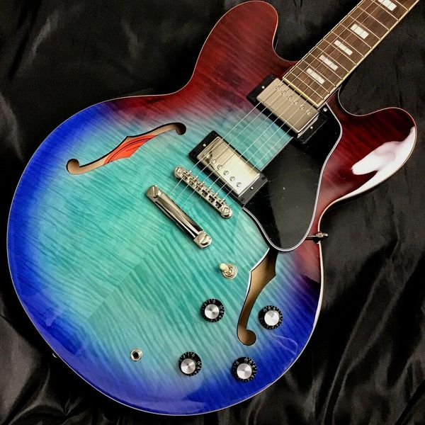 

e s-335 figured / blueberry burst #gg7e4 electric guitar