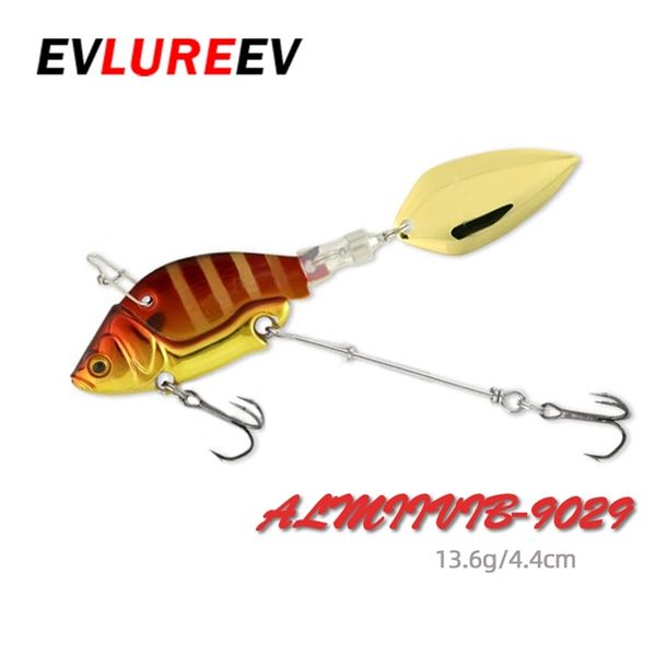 1pcs girando metal vibração isca de vibração Spinner Spoon Lures de pesca 136g 44cm Jigs trutas pesca de inverno iscas duras Aparelhamento Pesca 220726