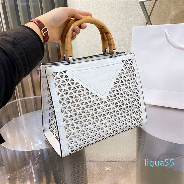 

milan's luxury design women's shopping bags tote bag handbag wood wrist lightweight original counter gift box
