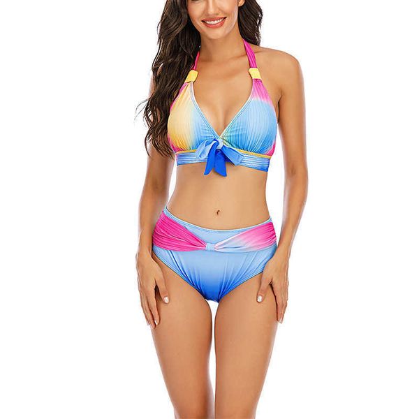

2021 new swimsuit gradient bikini women's swimsuit