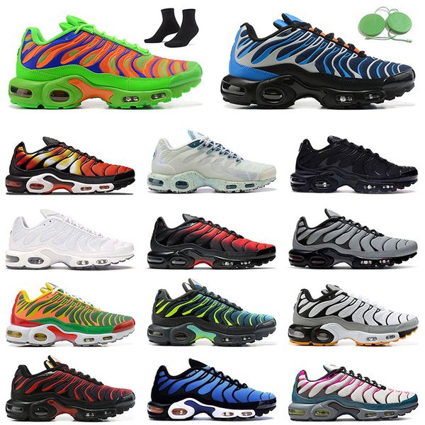 

tn plus running shoes for men trainers terrascape sunset gradient designer women sneakers white kumquat black marina tns sports bred hyper j, White;red