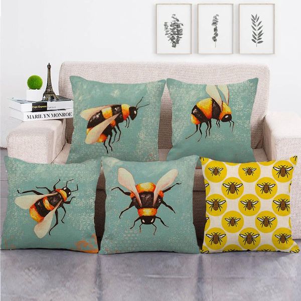 Cuscino/cuscino decorativo 45 cm design ape colorato ad alta quantità cuscino in lino/divano cotone decorativo casucce/cuscino decorativo/d
