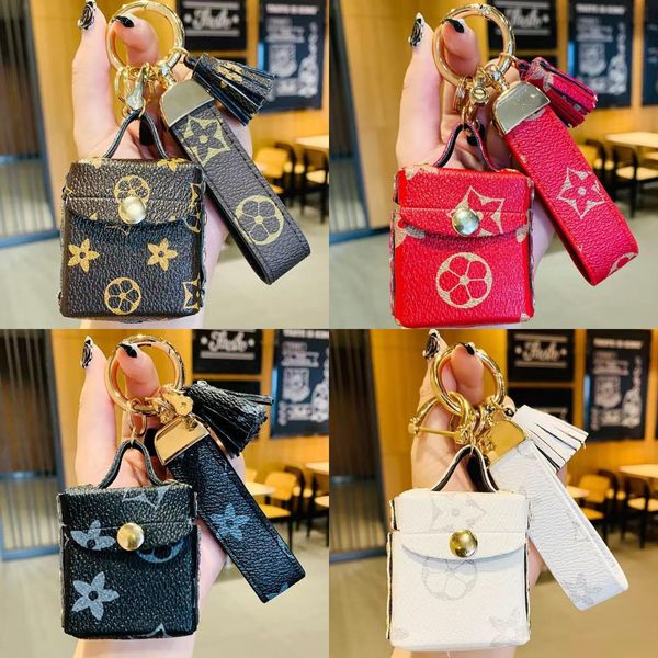 

designer keychain key chain buckle keychains fashion accessories luxury leather keyring pendant gift car bag keychains jewelry, Silver