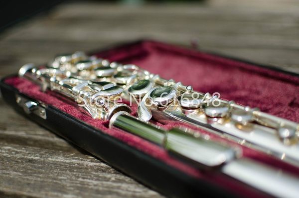 

16 keys holes closed c tune flute cupronickel silver plated brand flute instrument flauta