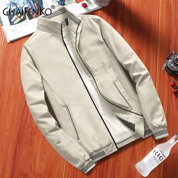 

chaifenko fashion men bomber jacket casual thin slim baseball jackets men streetwear hip hop windbreaker zipper jacket coat male t220716, Black;brown