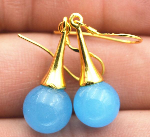 

beautiful natural aquamarine gemstone earrings, Silver