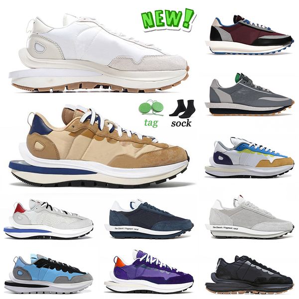 

2022 fashion vaporwaffle pegasus running shoes mens sneakers sail gum sesame blue void fuchsia game royal fragment grey dark iris ldv waffle, White;red