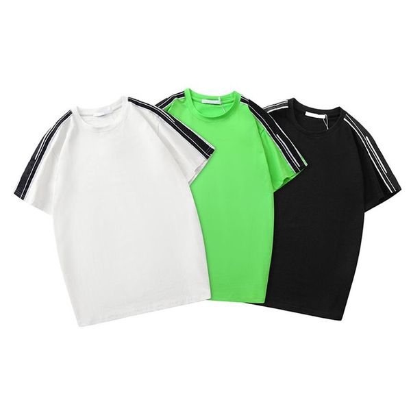 

new brand mens designer 20ss t shirts cotton o-neck shirts fashion short sleeve tshirts man hip hop tees2803, White;black