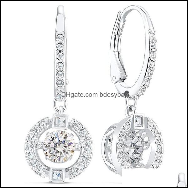 

dangle chandelier earrings jewelry huitan sier color hanging women brilliant cubic zirconia engagemen dhmdc, Silver