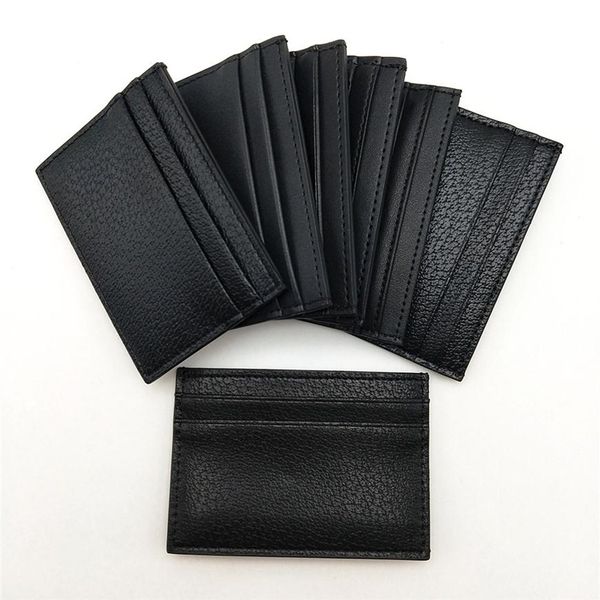 

fashion men women real leather credit card holder classic mens mini bank card holder small wallet slim genuine leather wallets wti235f, Brown;gray