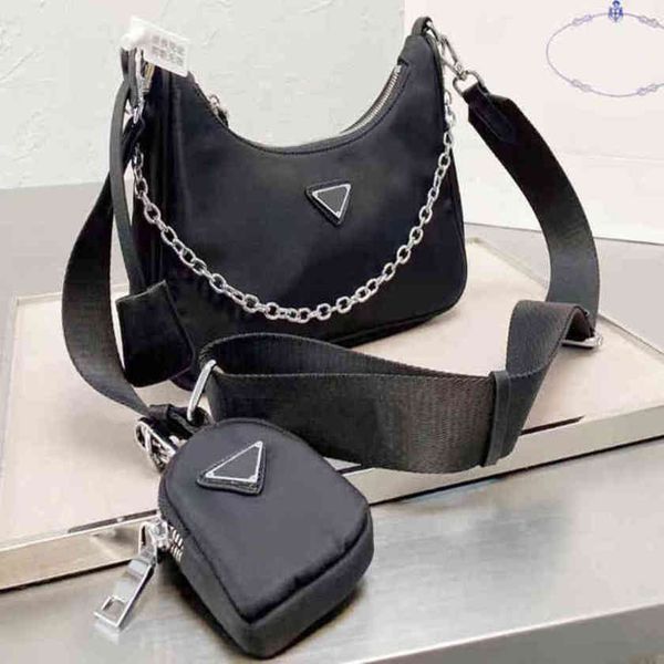 

design luxury fashion bags three in one nylon versatile armpit single