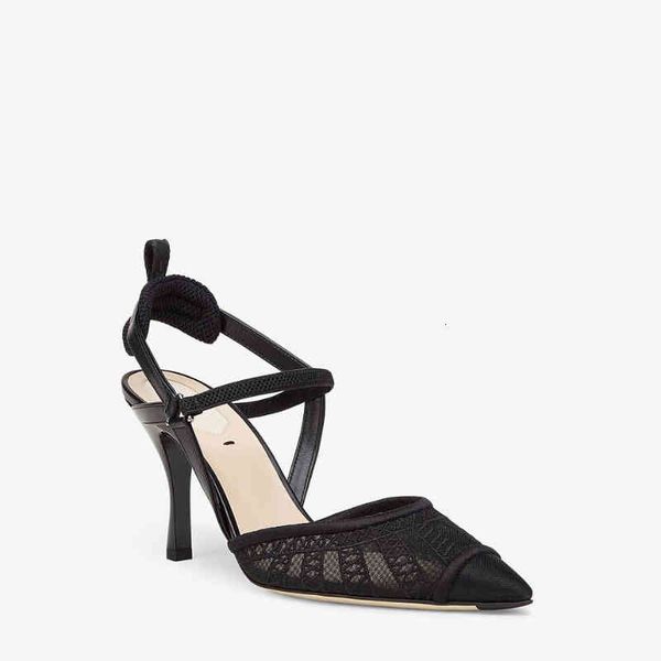 

dress shoes colibrilite black micromesh shoes high-heeled slingbacks pumps spool heels women's luxury designers shoe evening heel 1d9u