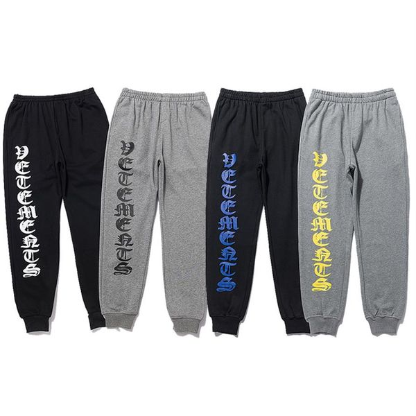 

2022 high street fashion brand vetements men's pants new foam printed 344h, Black
