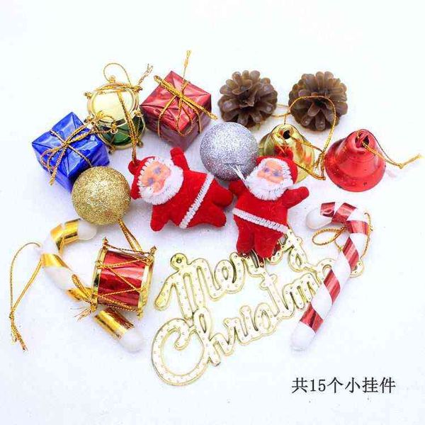 

factory outlet decorations diy accessories santa claus pinecone gift bag bell christmas tree pendant
