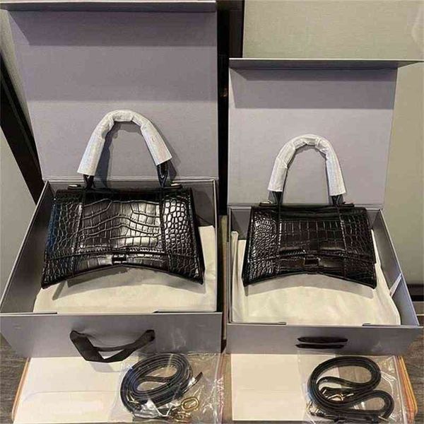 

bag balencaigass designer handbags luxury hourglass bag women crocodile shoulder bags leather ladies handbag fashion crossbody high 5dth