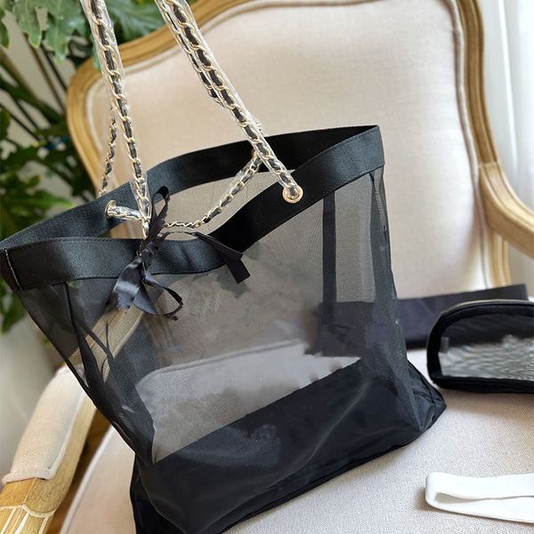 

luxury mesh shopping bag classic designers catwalk fashion shoulder bag designer handbags lady totes crossbody women coin purse wallets