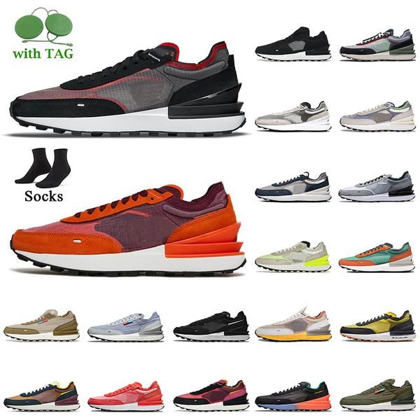 

fashion waffle one low running shoes for women mens bred dark beetroot pro green rush orange phantom hyper royal cool grey black white yello