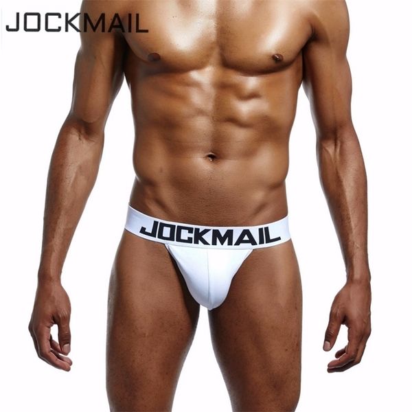 

jockmail brand mens bikini underwear cotton classic b men briefs u convex calzoncillos hombre cueca gay men underpants 220423, Black;white