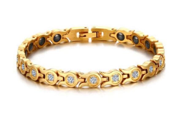 

18k bracelet korean women's gold plate chain elegant temperament black stone gold