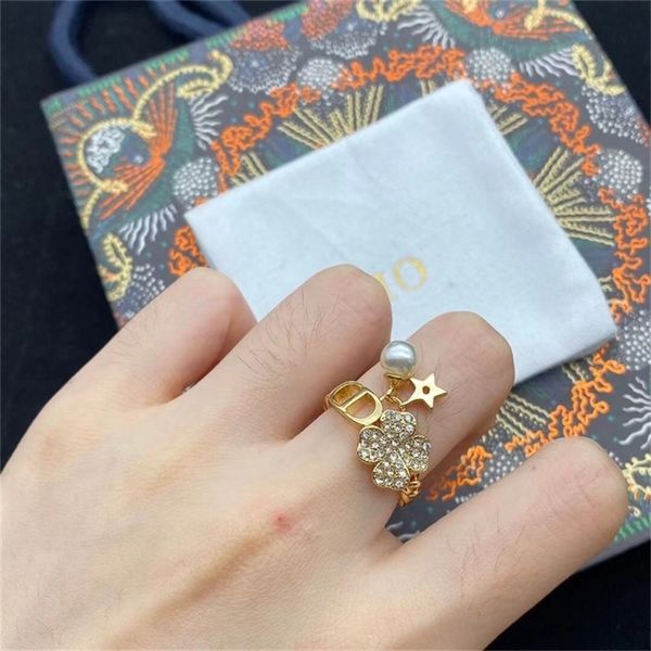 

leaf full diamond pendant pearl star ring female red same ring 70% off outlet store sale, Silver