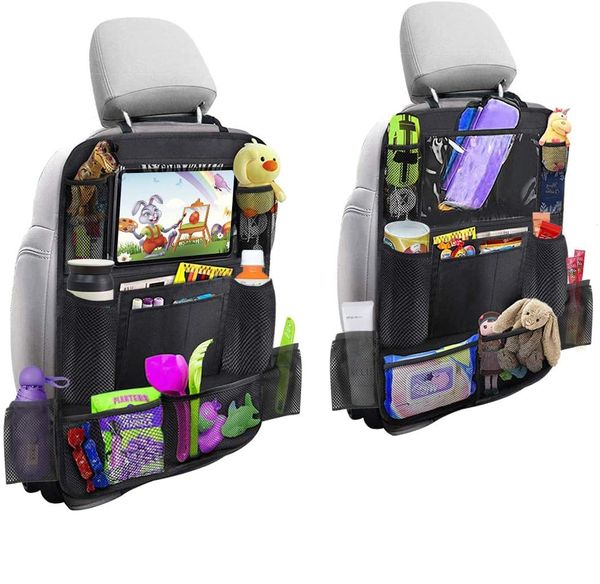 2pcs Car Seat Back Storage Bag Organizer Multi Pocket Travel Vehicle Hanger Pouch Cover Holder Backseat