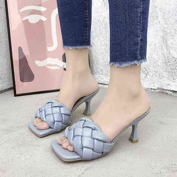 

winter women's sandals spring pu high heels thin rubber, Black
