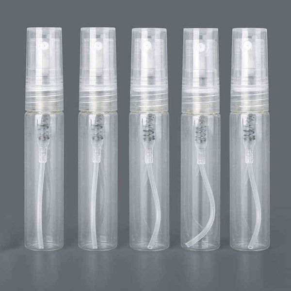

10pc mini glass bottle 5ml empty cosmetics bottle spray bottle small refillable sample atomizer bottles y220428
