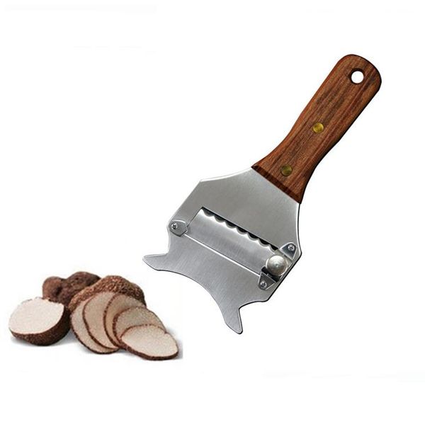 Peynir Alet Paslanmaz Çelik Truffle Dlicer Ahşap Tapı Peynir Grater Tatlı Mutfak Tools Çikolata Tıraş Kek Bıçak Araçları SN4515