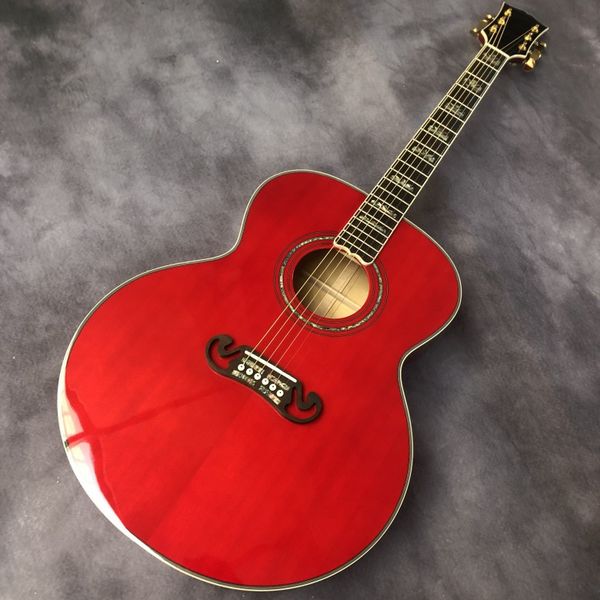 

43 inch solid wood spruce jubson mold j200 model acoustic guitar